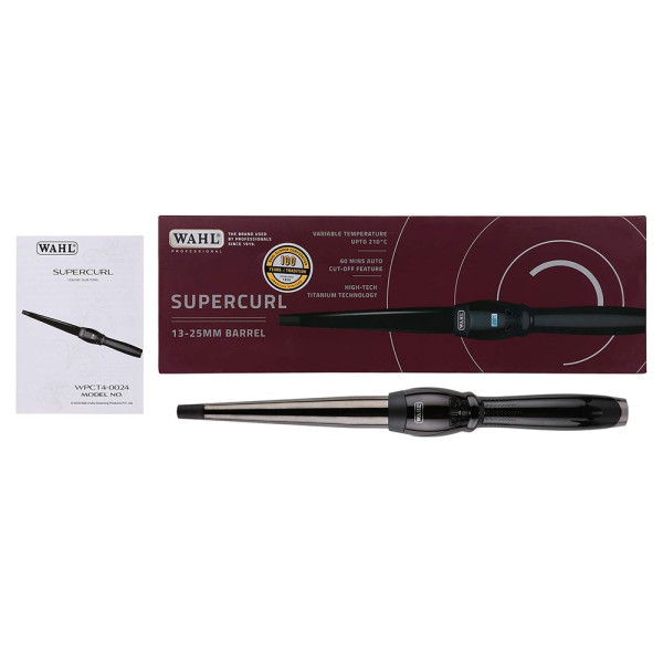 Профессиональная конусная плойка для волос Wahl CurlPro Conical 4437-0471, 13–25 мм, 50 Вт, LCD