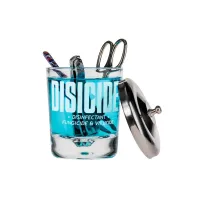 Стакан стеклянный для дезинфекции маникюрных инструментов Disicide Small Glass Jar D720019, 160 мл