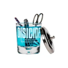 Стакан стеклянный для дезинфекции маникюрных инструментов Disicide Small Glass Jar D720019, 160 мл