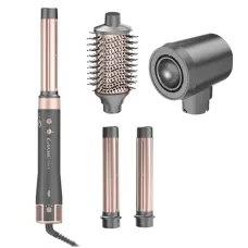 Фен-щетка мультистайлер Ga.Ma UniQ Aura 4in1 GH0113 для укладки волос с насадками Coanda, 1500 Вт