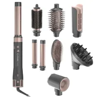 Фен-щетка мультистайлер Ga.Ma UniQ Vibrance 8in1 GH0114 для укладки волос с насадками Coanda, 1500 Вт
