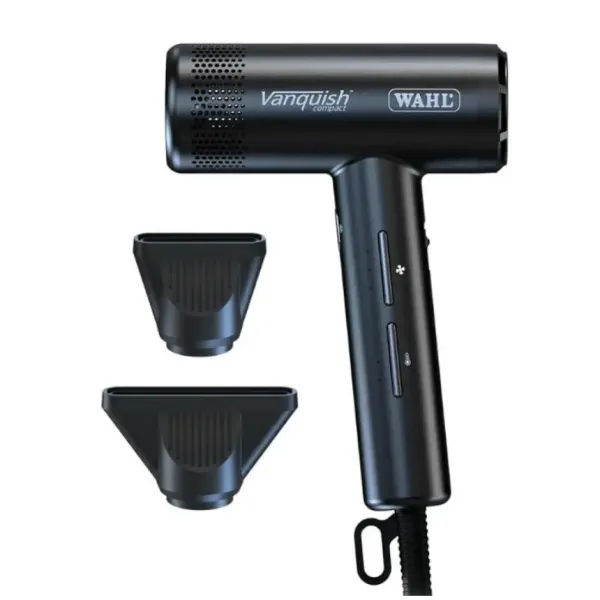 Фен компактный профессиональный Wahl Vanquish Compact Black 4322-0470 для волос с ионизацией, 1600 Вт