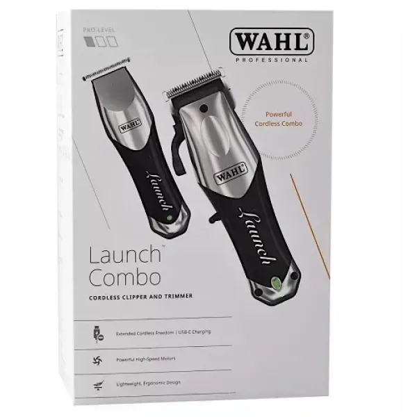 Профессиональный набор для стрижки Wahl Launch Combo 3028732 машинка и триммер, 6000 об/мин, USB-C