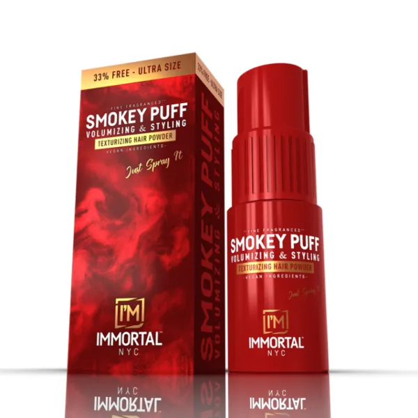 Пудра парфумована для бороди Immortal Smokey Puff Red Volumizing & Texturizing Powder 20 г NYC-160
