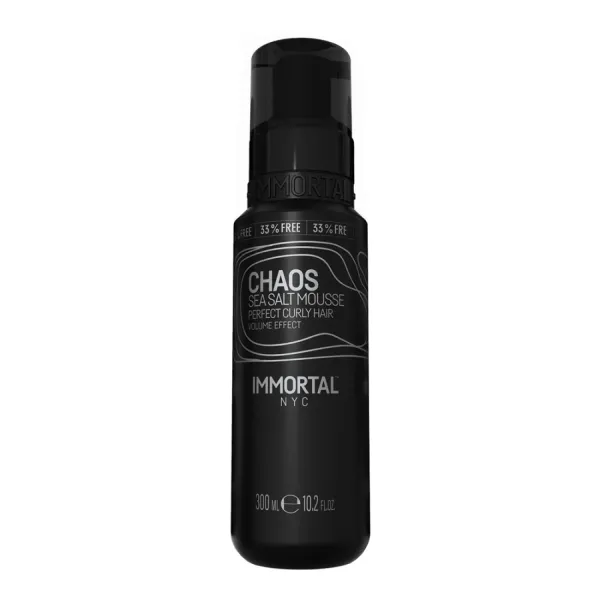 Піна для укладки волосся з морською сіллю Immortal Chaos Sea Salt Mousse NYC-154, 300 мл