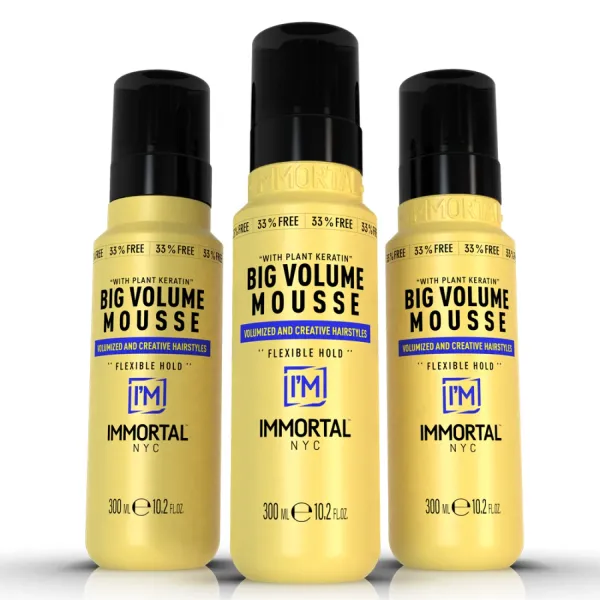 Піна для створення великого об'єму волосся Immortal Big Volume Mousse  NYC-153, 300 мл