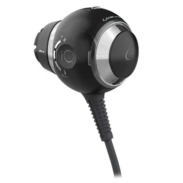 Професійний фен для волосся з дифузором Ga.Ma iQ Sfera PH6090.BK, 1600–1900 Вт, іонізація