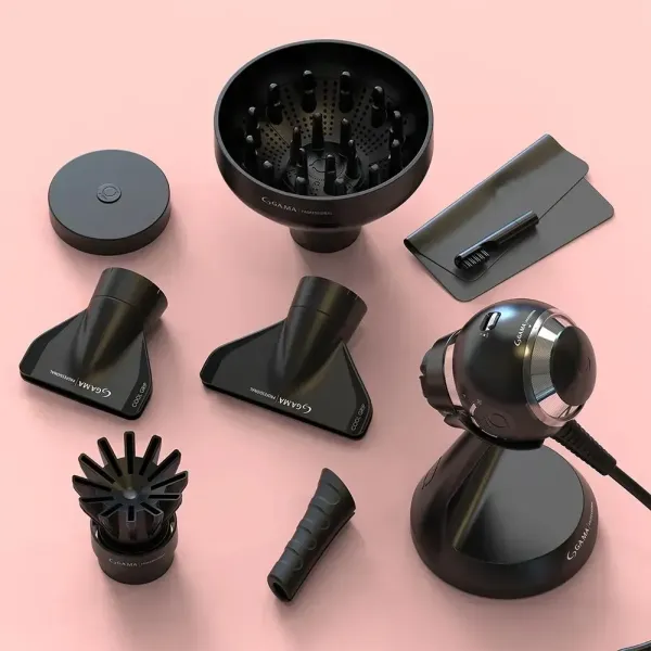 Професійний фен для волосся з дифузором Ga.Ma iQ Sfera PH6090.BK, 1600–1900 Вт, іонізація