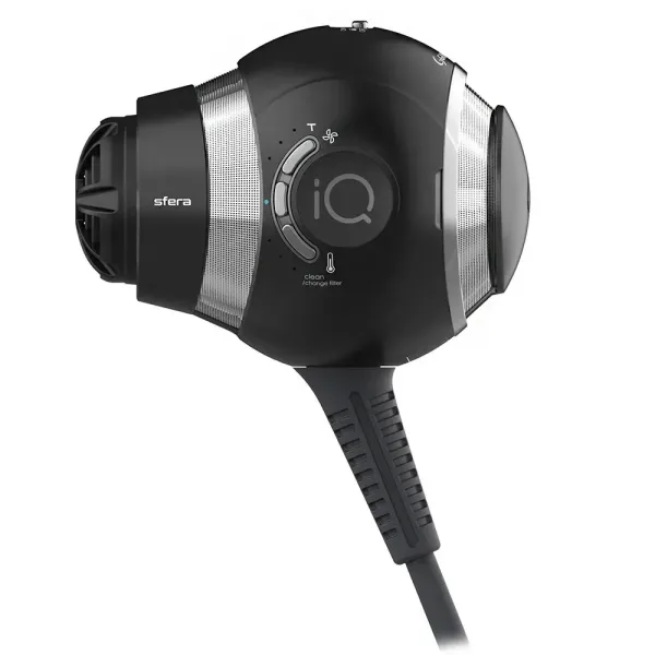 Професійний фен для волосся з дифузором Ga.Ma iQ Sfera PH6090.BK, 1600–1900 Вт, іонізація