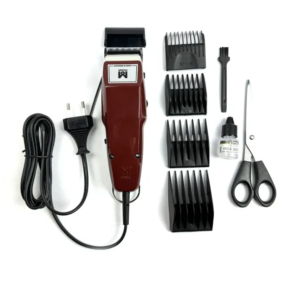 Машинка для стрижки в наборе сетевая Moser 1400 Burgundy 1400-0278