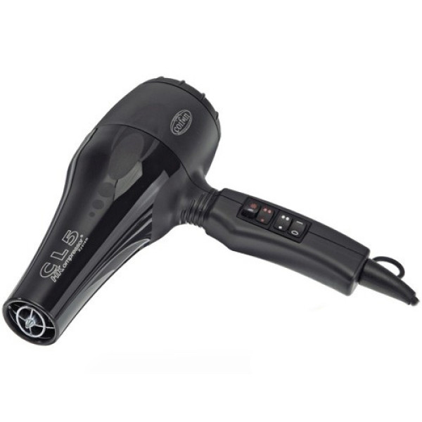 Фен для волос Coifin CL5R 2300 Вт, 87 м³/час, 2 насадки, 3 температуры, черный, Италия