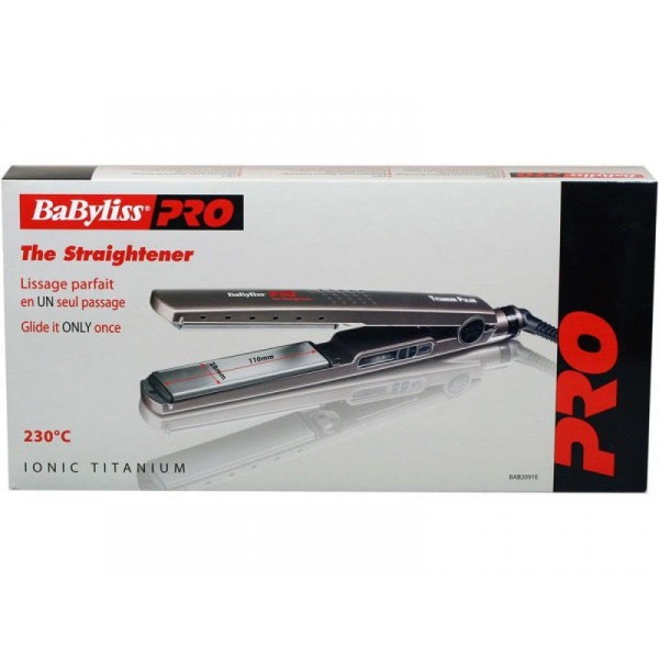 Выпрямитель для волос BaByliss PRO BAB2091EPE с ионизацией, EP Technology 5.0, пластины 28×110 мм, 150–230°C