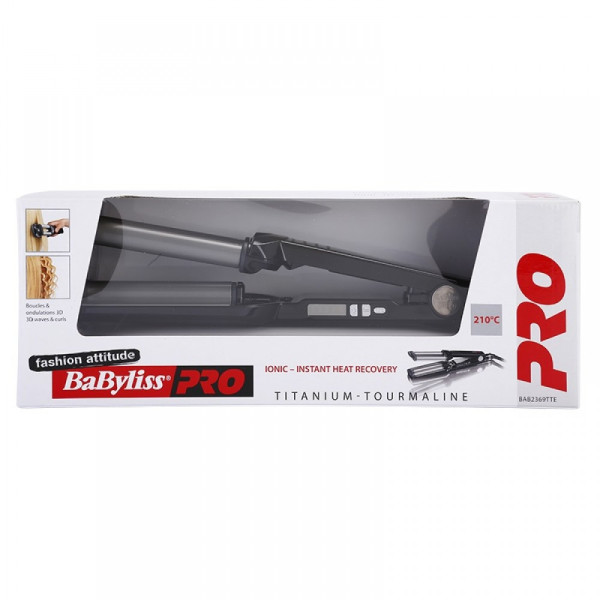 Плойка тройная для волос BaByliss PRO 3D Waver Ionic BAB2369TTE