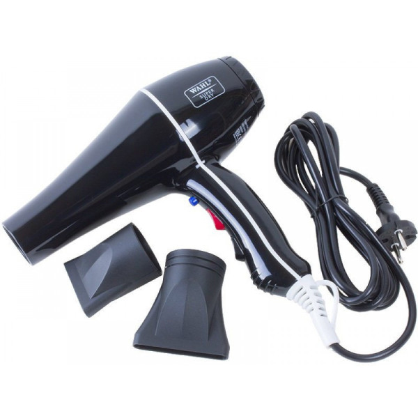 Фен для волосся WAHL SuperDry 4340-0470 , 2000Вт, 108 м³/год, іонізація, турмалін, 6 режимів, холодний обдув, AC мотор