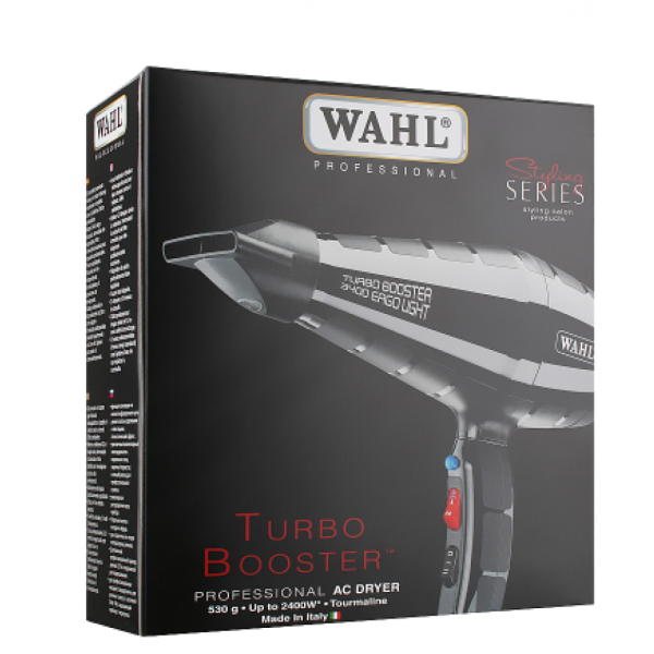 Фен для волос с ионизацией Wahl Turbo Booster 3400 Ergo Light 2400 Вт 4314-0475