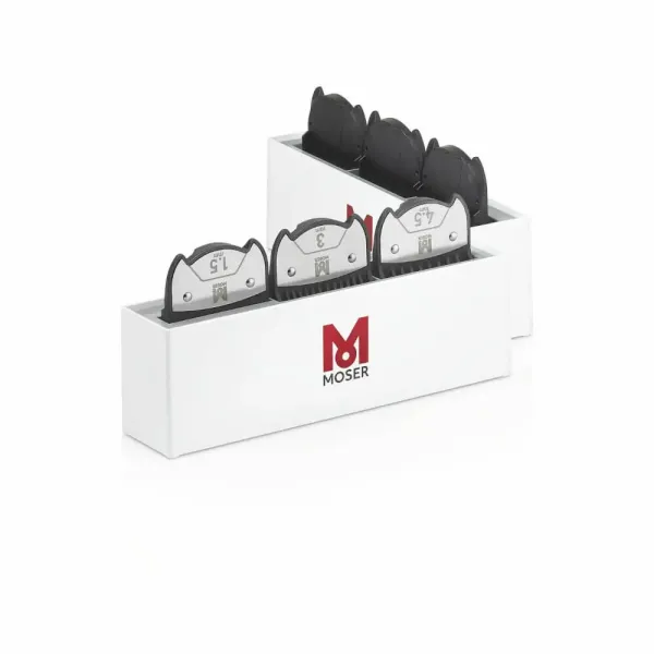 Набор насадок для стрижки с подставкой для машинок Moser Magnetic Premium Combs 6шт. 1801-7000