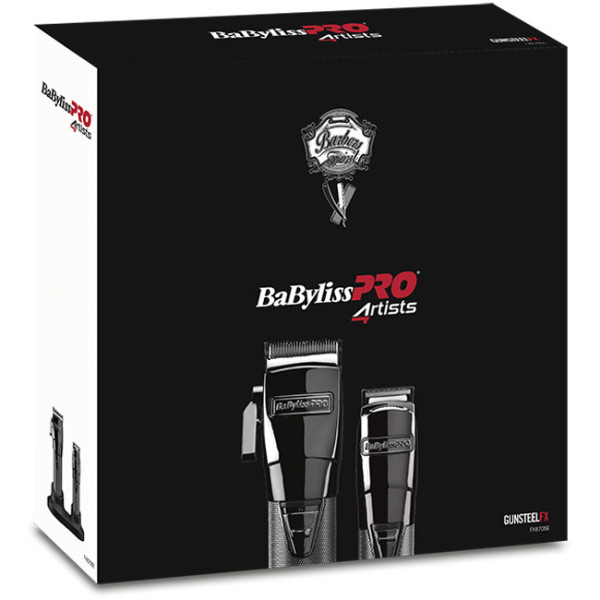 Набор для стрижки BaByliss PRO GunSteelFX Clipper & Trimmer Set Black FX8705E