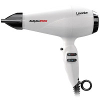 Фен профессиональный BaByliss PRO Levante BAB6950WIE белый, 2100 Вт, 141 км/ч, 79 м³/ч, с ионизацией