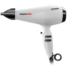 Фен профессиональный BaByliss PRO Levante BAB6950WIE белый, 2100 Вт, 141 км/ч, 79 м³/ч, с ионизацией