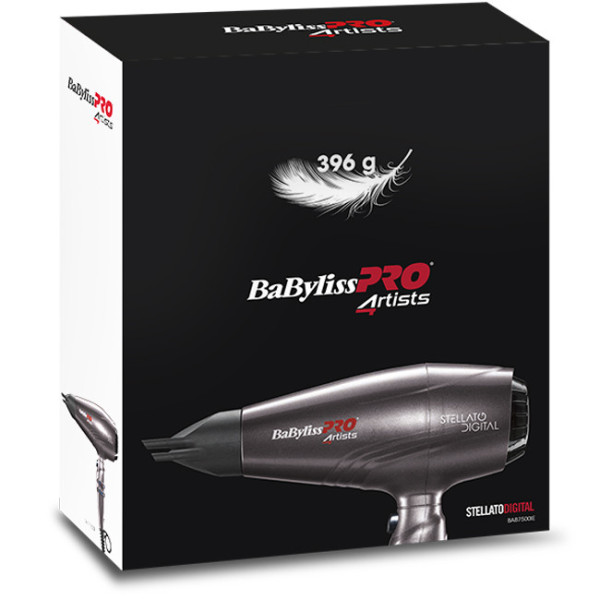 Фен для волосся з іонізацією і дифузором BaByliss PRO Stellato Digital 2400W BAB7500IE