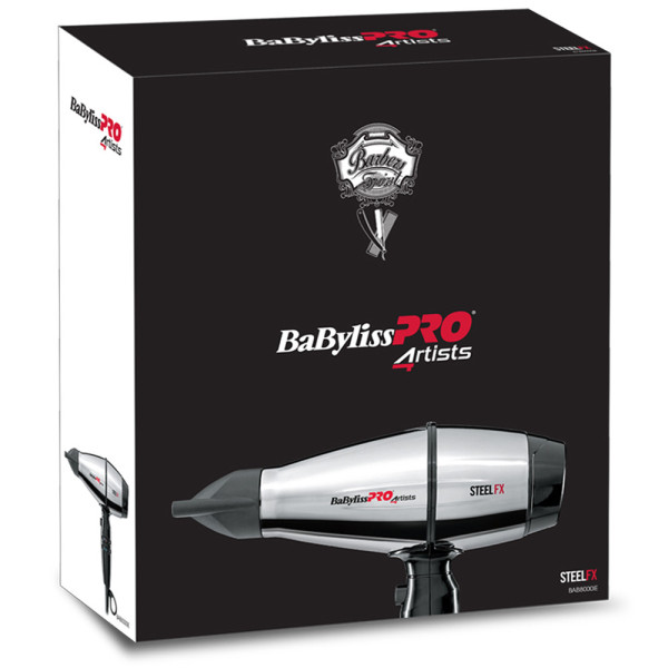 Фен для волос с ионизацией для барберов BaByliss PRO SteelFX Ionic 2000W BAB8000IE