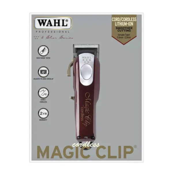 Машинка для стрижки и окантовки аккумуляторно-сетевая Wahl Magic Clip Cordless 5 Star 08148-2316