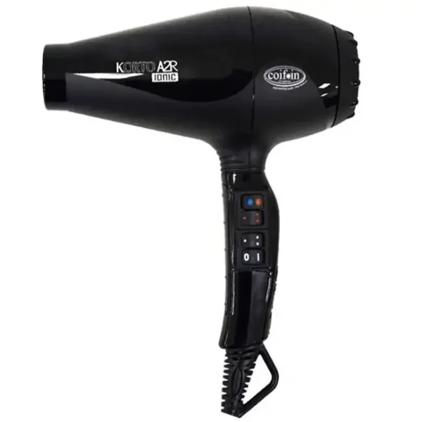 Фен для волос Coifin Korto Ionic KA2R-Ion Black 2400 Вт с ионизацией, 162 км/ч, 88 м³/ч, черный, Италия