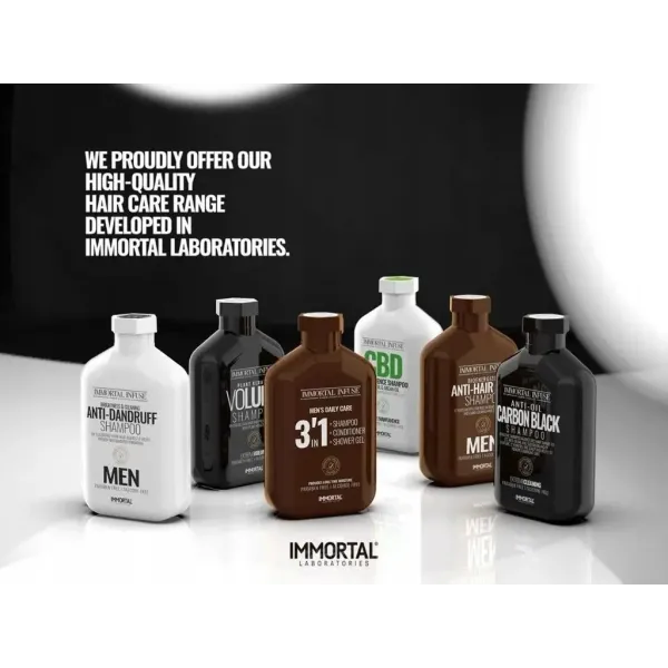 Шампунь для жирных волос Immortal Infuse Anti-Oil Carbon Black Shampoo 500 мл INF-69