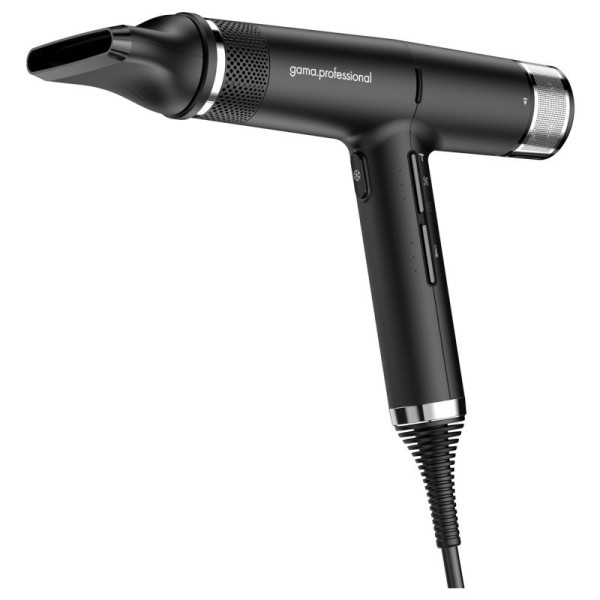 Фен для волос с диффузором Ga.Ma IQ2 Perfetto PH6075.BK, 1600 Вт, 110 000 об/мин, 74 м³/час, черный