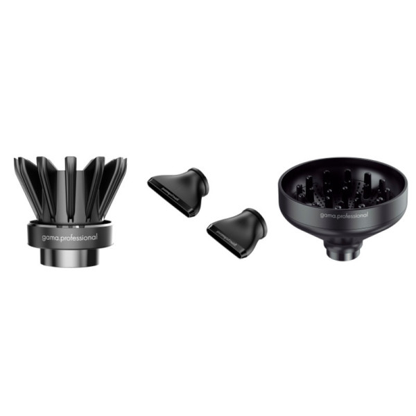 Фен для волос с диффузором Ga.Ma IQ2 Perfetto PH6075.BK, 1600 Вт, 110 000 об/мин, 74 м³/час, черный