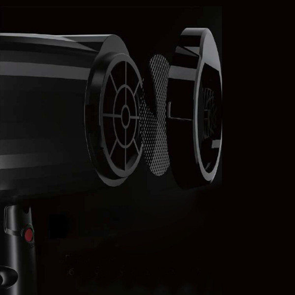 Фен для волос JRL Forte Pro Black 2400 Вт, 20500 об/мин, ионизация, черный JRL-FP2020L