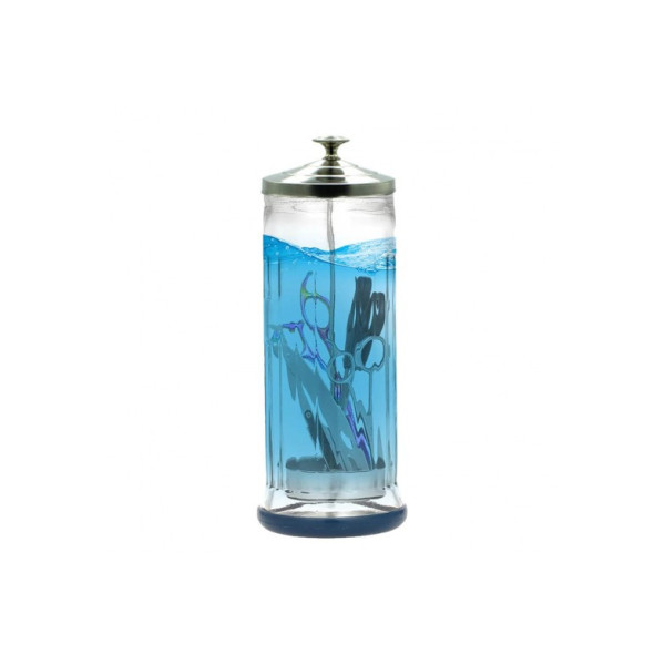 Колба стеклянная для дезинфекции парикмахерских инструментов Large Jar 1500 мл SPL 21139