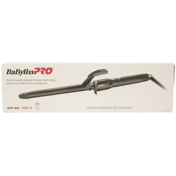 Плойка для волос BaByliss PRO Titanium Diamond Extra Long 19 мм BAB2472TDE