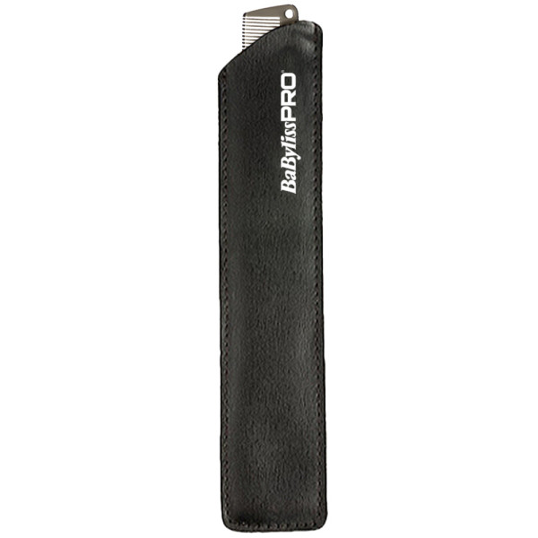 Расческа металлическая в чехле BaByliss PRO M3842E Gold Metal Comb для стрижки волос 19 см