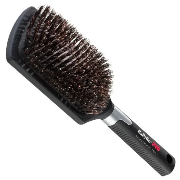 Щетка масажная для волос профессиональная Babyliss PRO Paddle Boar Brush BABBB1E , натуральная щетина 