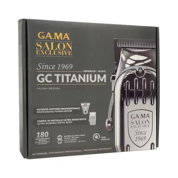 Машинка для стрижки аккумуляторно-сетевая Ga.Ma GC Titanium SM0125