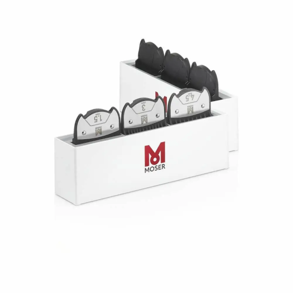 Набор насадок для стрижки с подставкой для машинок Moser Magnetic Premium Combs 6шт. 1801-7000