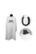 Пеньюар накидка парикмахерский с силиконовым воротником JRL Professional Cutting Cape White JRL-AN31024
