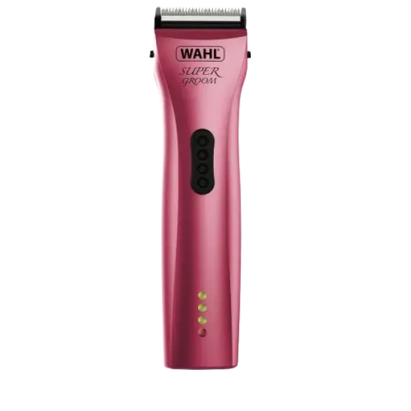 Машинка для стрижки животных аккумуляторно-сетевая Wahl Super Groom Pink 1872-0463