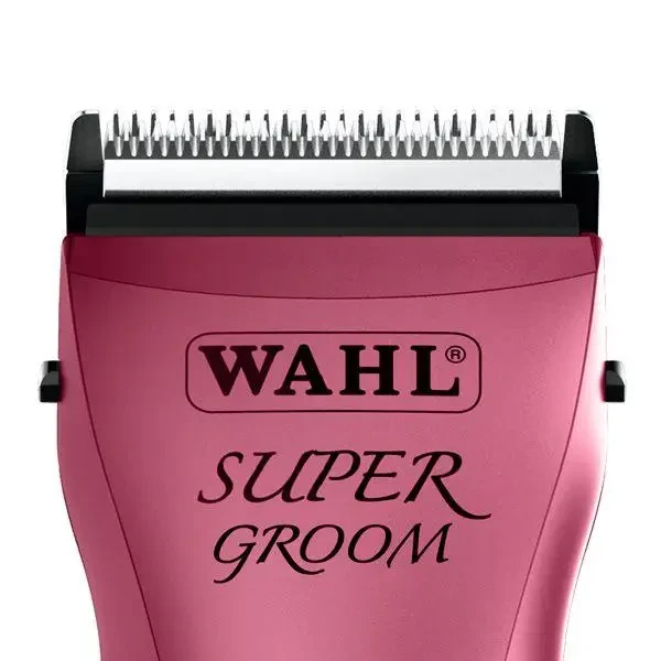Машинка для стрижки животных аккумуляторно-сетевая Wahl Super Groom Pink 1872-0463