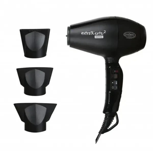 Фен для волос Coifin Extra Korto EK2R-Ion 2400 Вт с ионизацией, 160 км/ч, 87.6 м³/ч, Италия