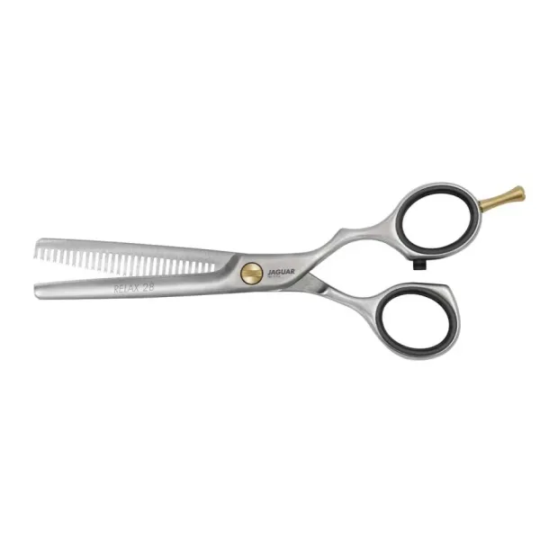 Ножницы парикмахерские филировочные 5.5" Jaguar Pre Style Relax 28 J-83955, нерж. сталь, матовые, offset