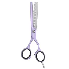 Парикмахерские филировочные ножницы 5.5 дюймов Jaguar White Line Pastell Plus Lavender Offset J-3054-12, 40 зубцов