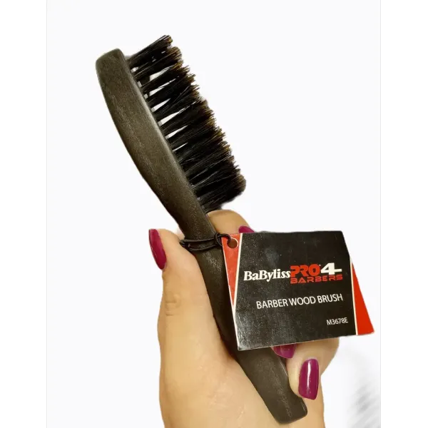 Щетка для фейда и бороды Babyliss Pro Barber Wood Brush M3678E