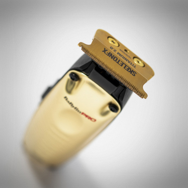 Триммер для стрижки аккумуляторно-сетевой BaByliss PRO LO-PROFX Trimmer Gold FX726GE, с Т-образным ножевым блоком