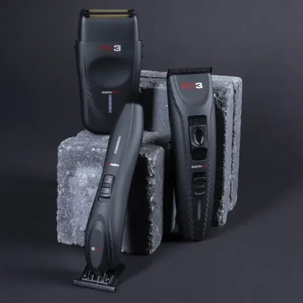 Машинка для стрижки аккумуляторно-сетевая BaByliss PRO FX3 Clipper FXX3CBE, 0.8–2 мм, DLC-Titanium, бесщеточный мотор