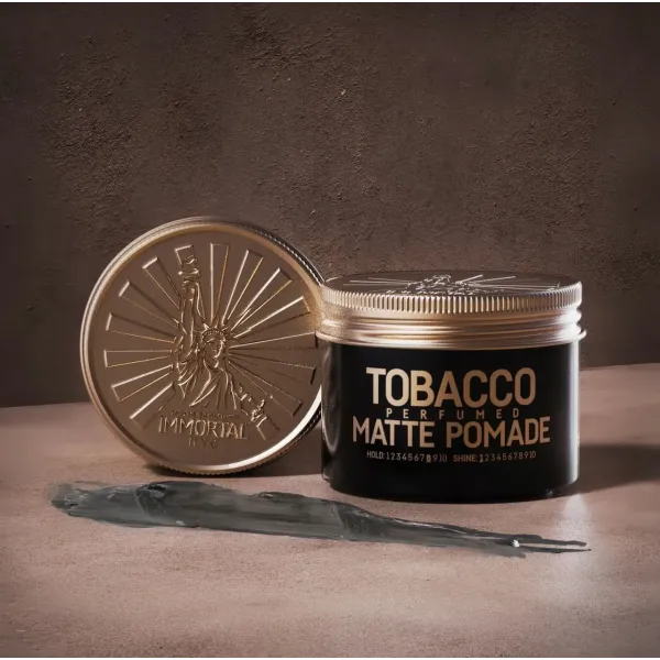 Помада матовая парфюмированная  для укладки волос Immortal NYC Tobacco Matte Pomade 100 мл NYC-15