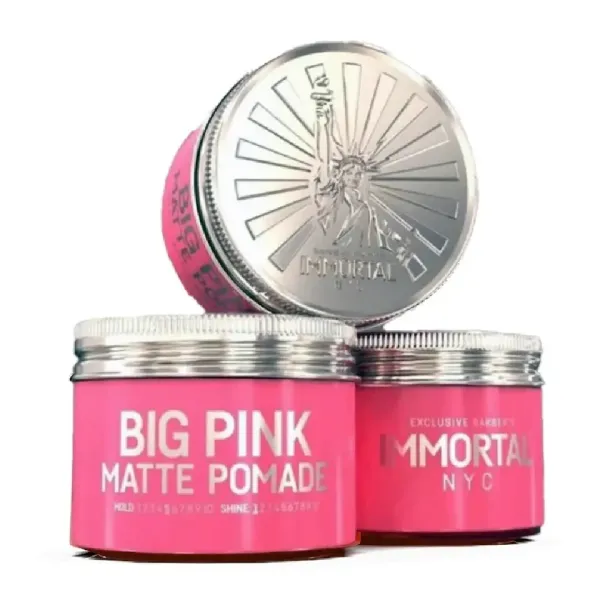 Помада матовая для укладки волос Immortal NYC Big Pink 100 мл NYC-555