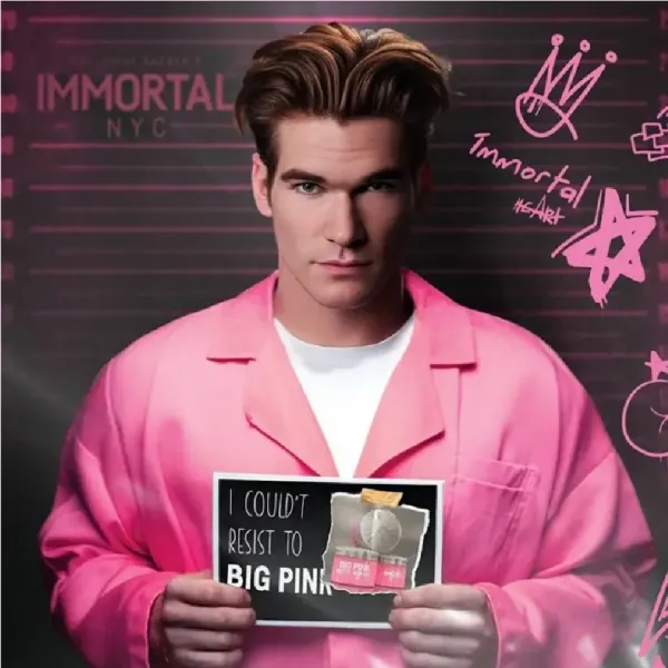Помада матовая для укладки волос Immortal NYC Big Pink 100 мл NYC-555