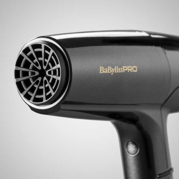 Фен для волос BaByliss PRO Falco Black&Silver BAB8550BE, 2000 Вт, система ионизации, диффузор
